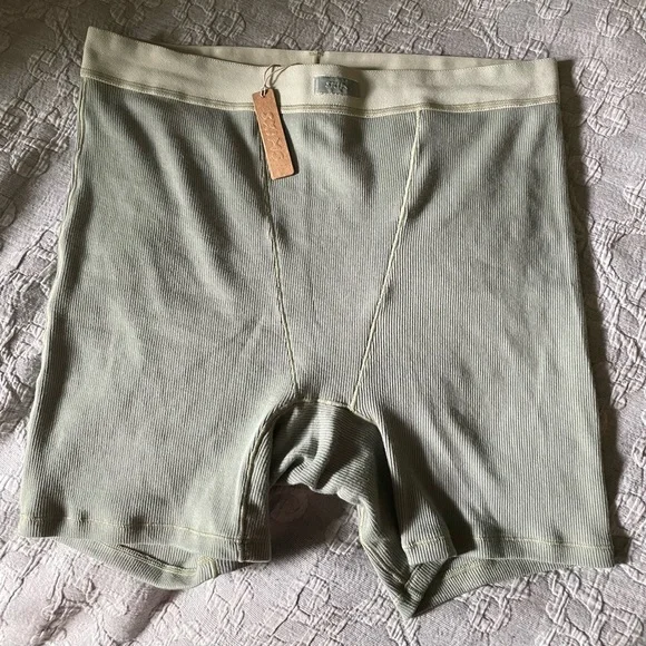 Skims Cotton Rib Boxer in Mineral Large L NWT - Picture 4 of 7